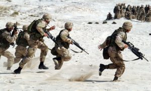 soldiers on duty